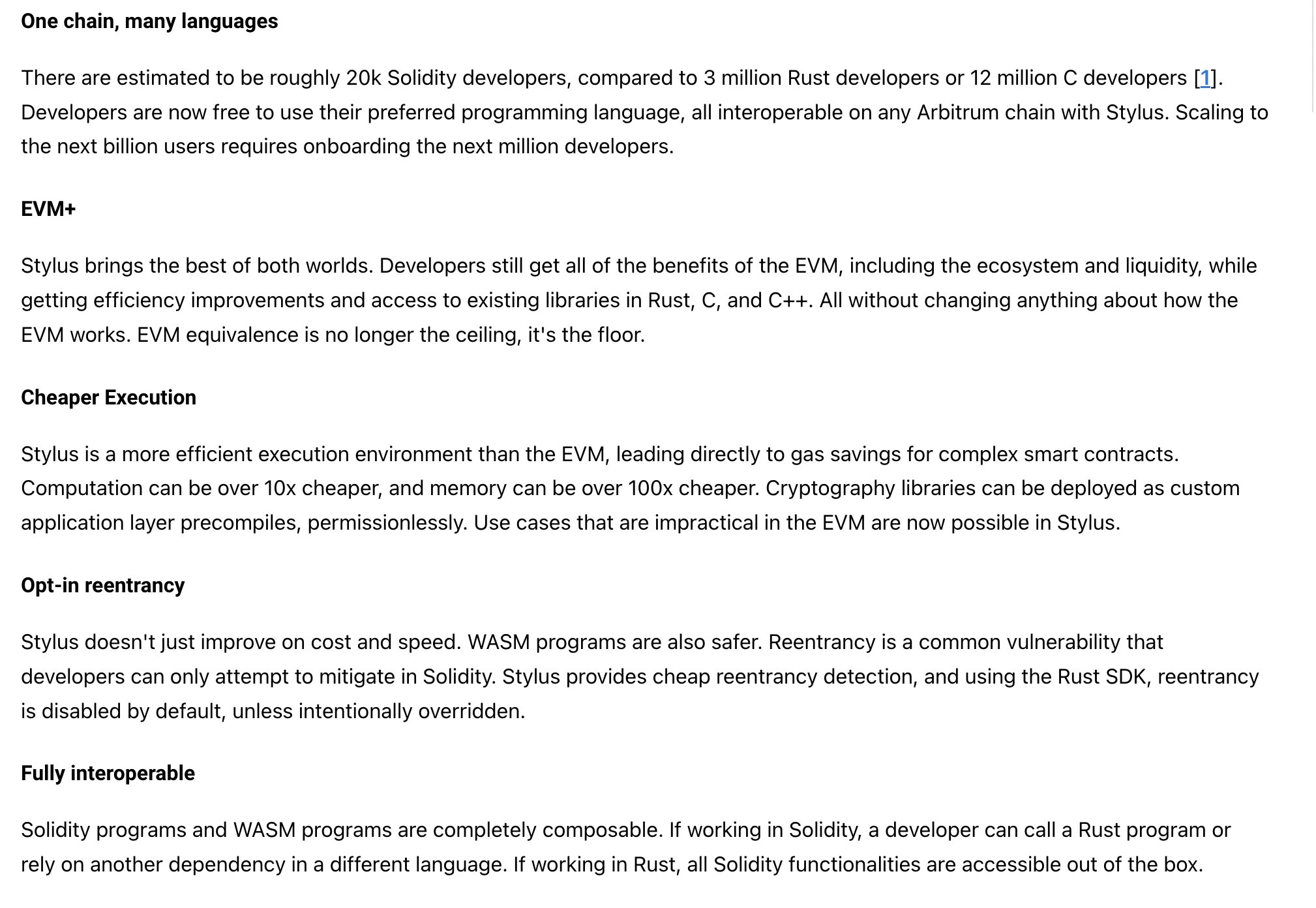 读懂Arbitrum Stylus:桥接开发者涌入Web3的「摆渡船」?插图3 读懂Arbitrum Stylus:桥接开发者涌入Web3的「摆渡船」?