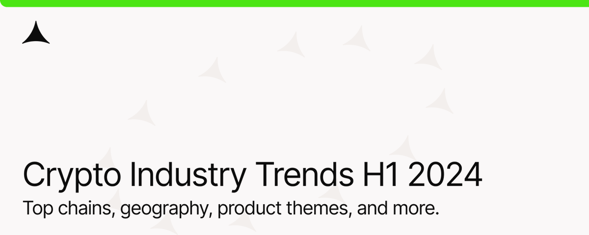 2024上半年行业趋势解析:以太坊仍为主导,亚非初创公司创新高插图 2024上半年行业趋势解析:以太坊仍为主导,亚非初创公司创新高